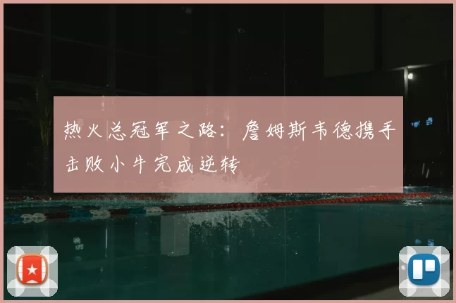 热火总冠军之路：詹姆斯韦德携手击败小牛完成逆转