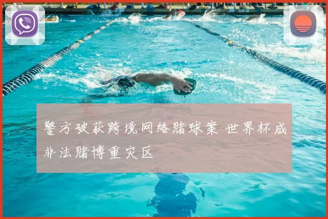 警方破获跨境网络赌球案 世界杯成非法赌博重灾区