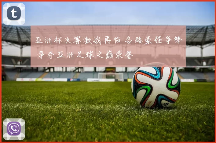 亚洲杯决赛激战再临 各路豪强争锋 争夺亚洲足球之巅荣誉